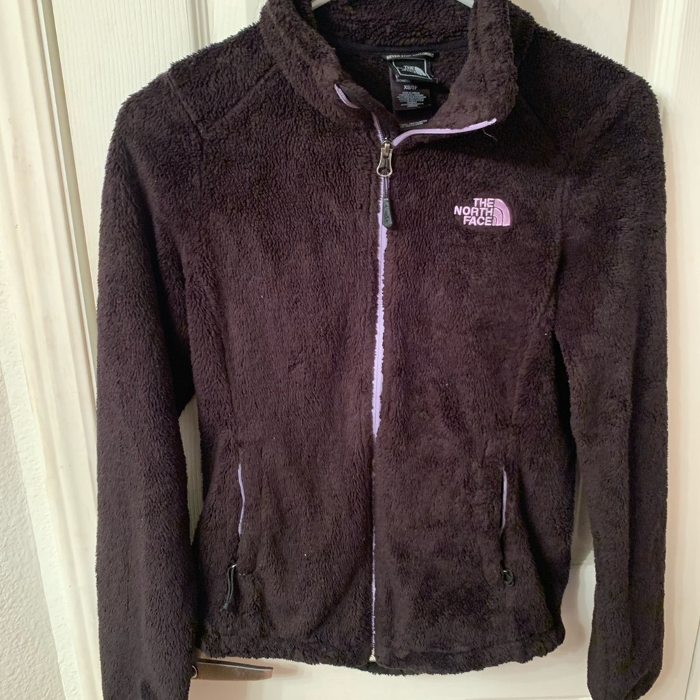 North face fuzzy jacket